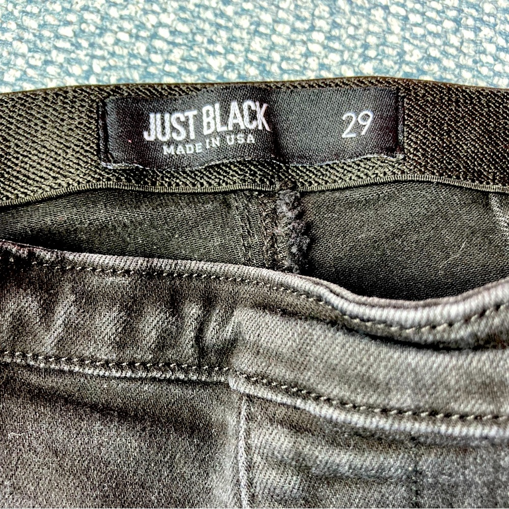 Just Black Denim Skinny Pants Size 29